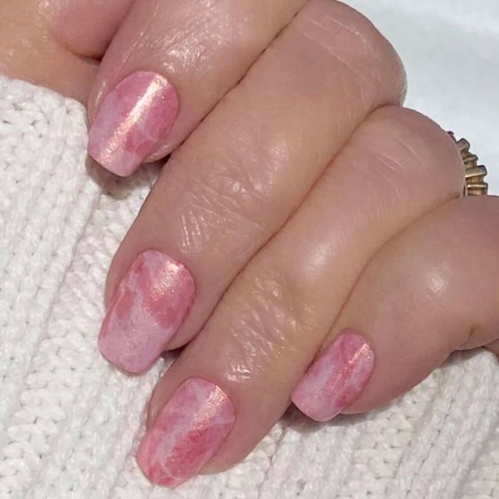 Color Street, Blushing Rose Quartz, soft shimmery pink